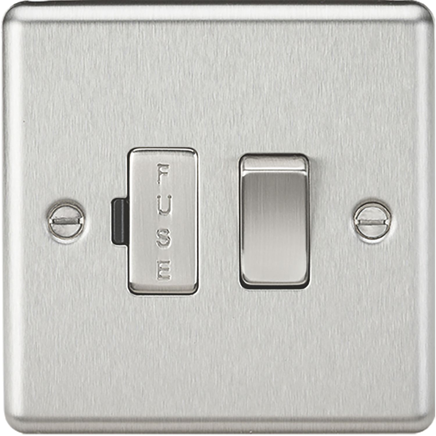 Knightsbridge 13A Switched Fused Spur Brushed Chrome (271TX)