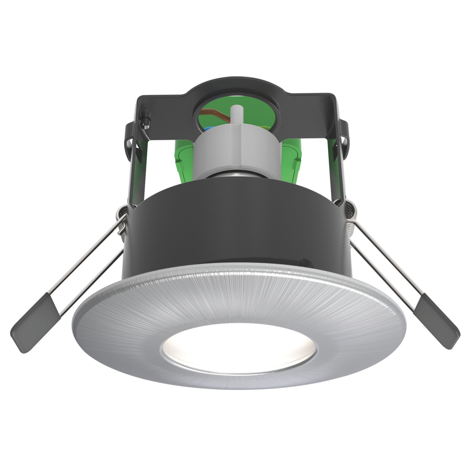 4lite WiZ Connected Fixed Fire Rated LED Smart Downlight Satin Chrome 4.9W 345lm (272PG)