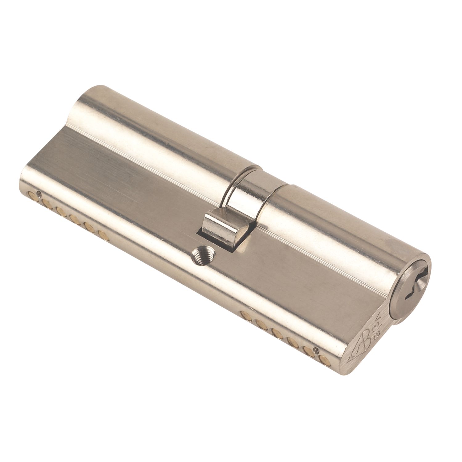 Yale Fire Rated 1 Star Double Euro Cylinder Lock BS 35-45 (90mm) Satin Nickel (27331)