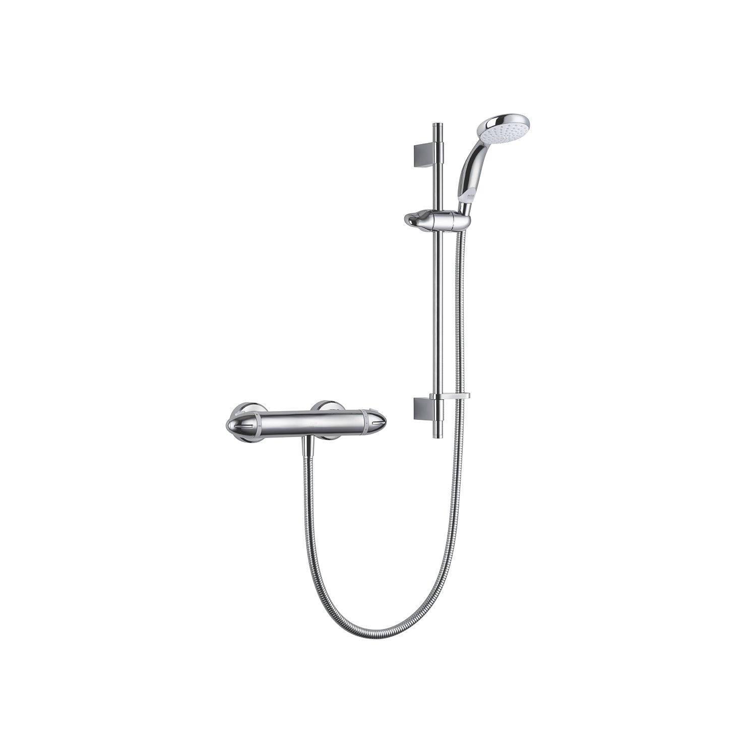 Mira Coda Pro Rear-Fed Exposed Polished Chrome Thermostatic Mixer Shower (2738X)