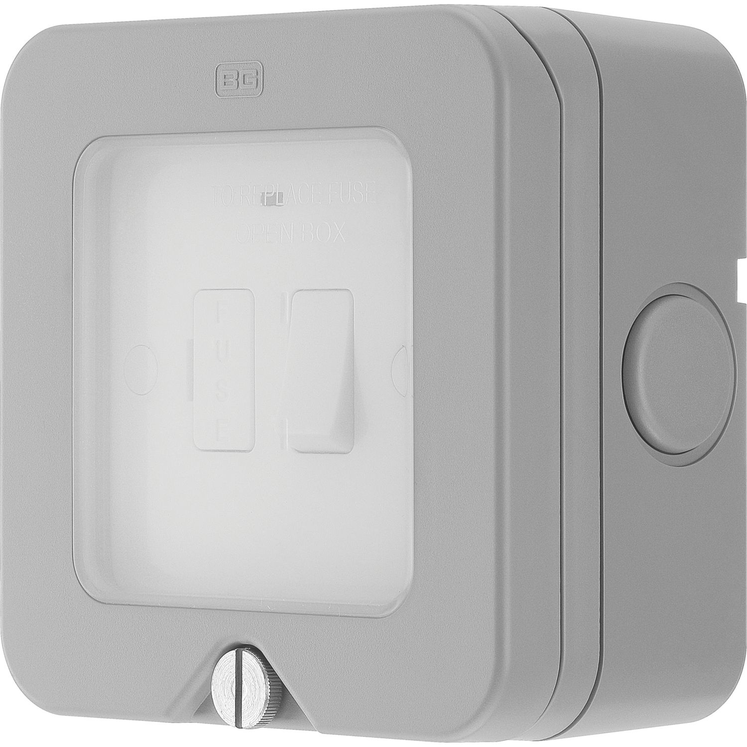 British General IP66 13A Weatherproof Outdoor Switched Fused Spur & Flex Outlet with Neon (27437)