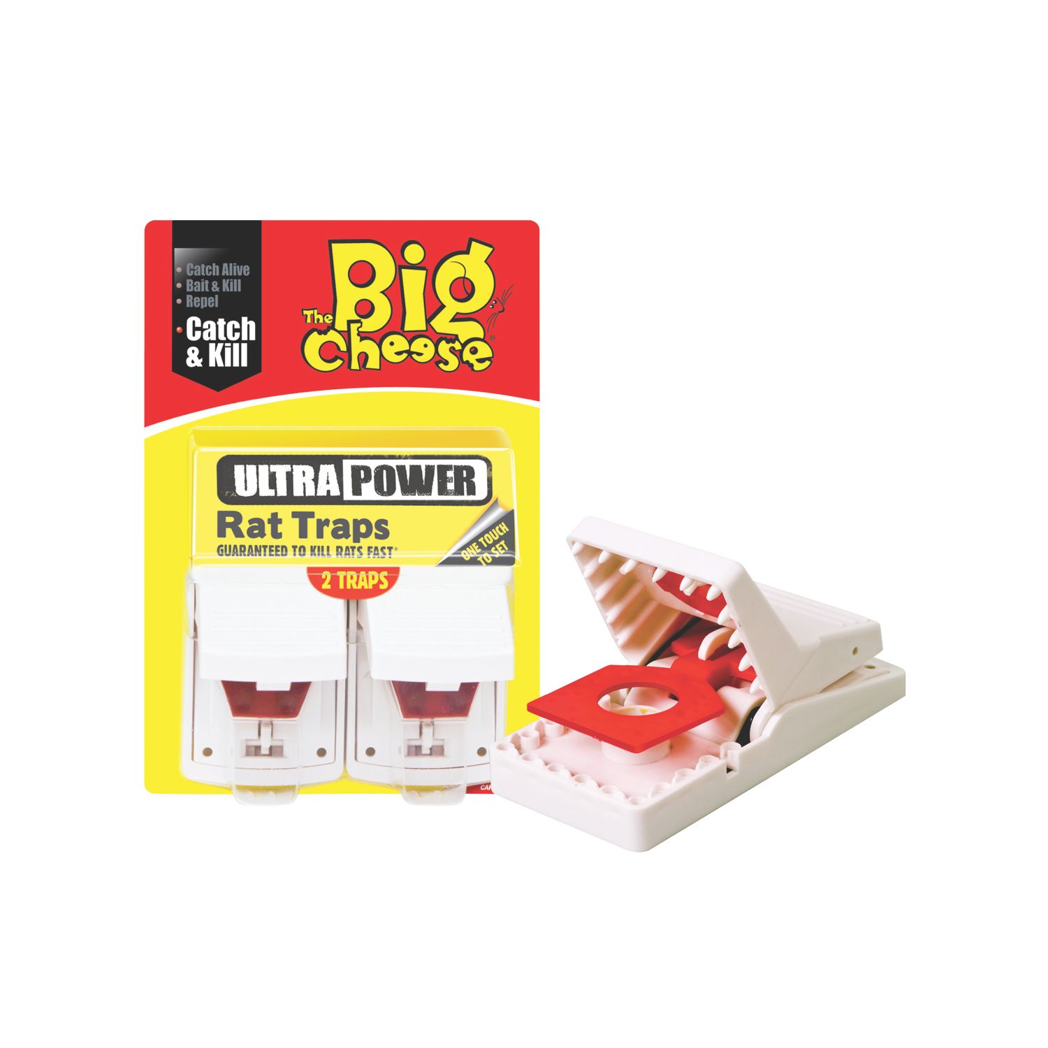 STV Pest Free Ultra Power Plastic & Metal Rat Traps 2 Pack (27499)