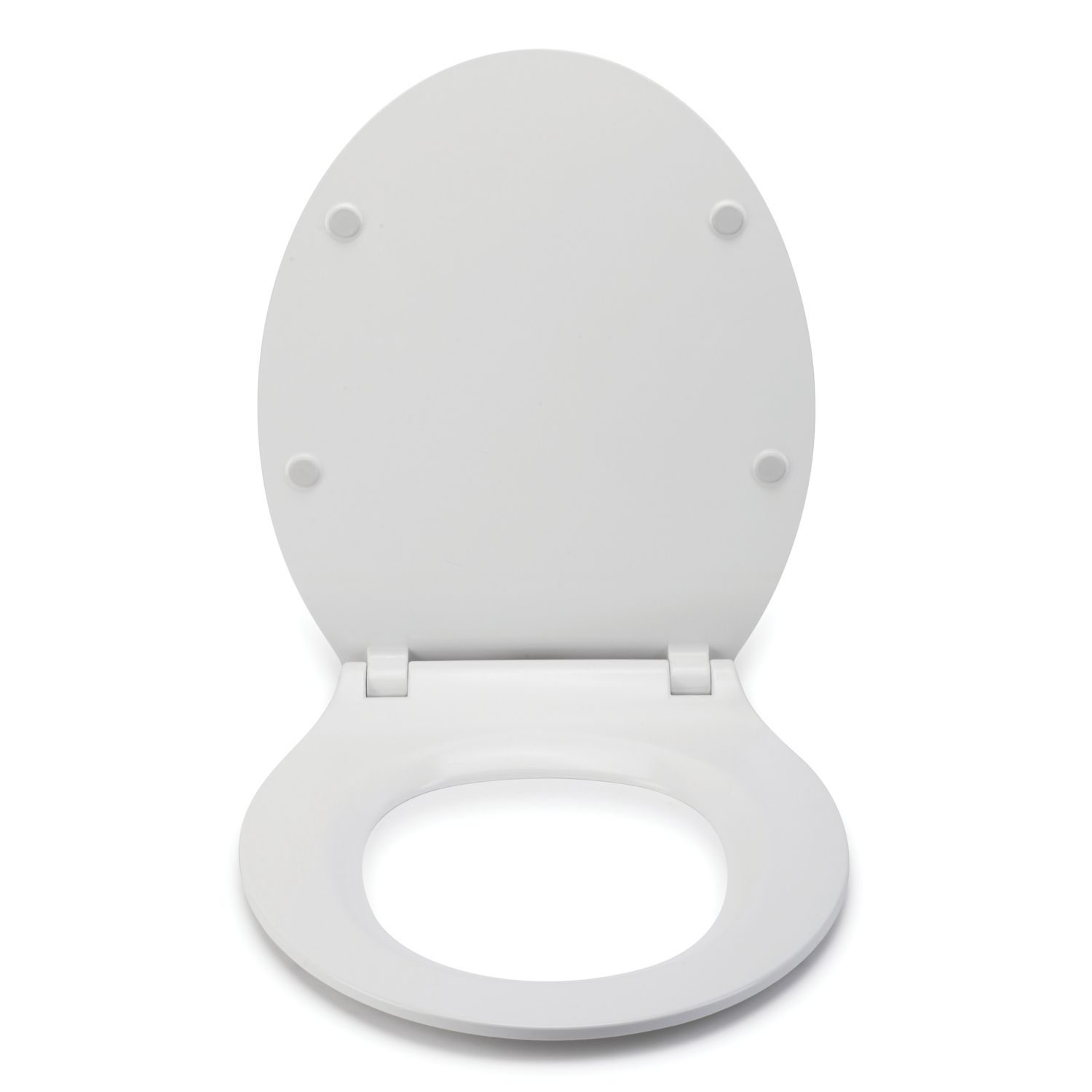 Croydex Michigan Soft-Close with Quick-Release Toilet Seat Thermoset Plastic White (274JJ)