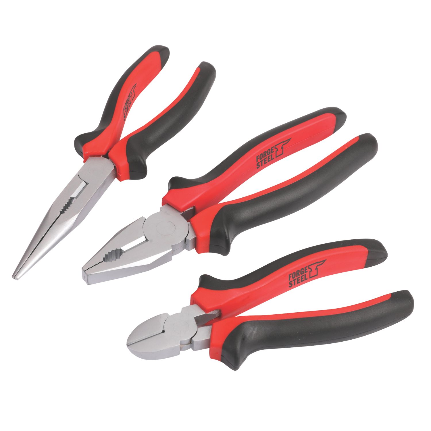Forge Steel Pliers Set 3 Pieces (275KY)