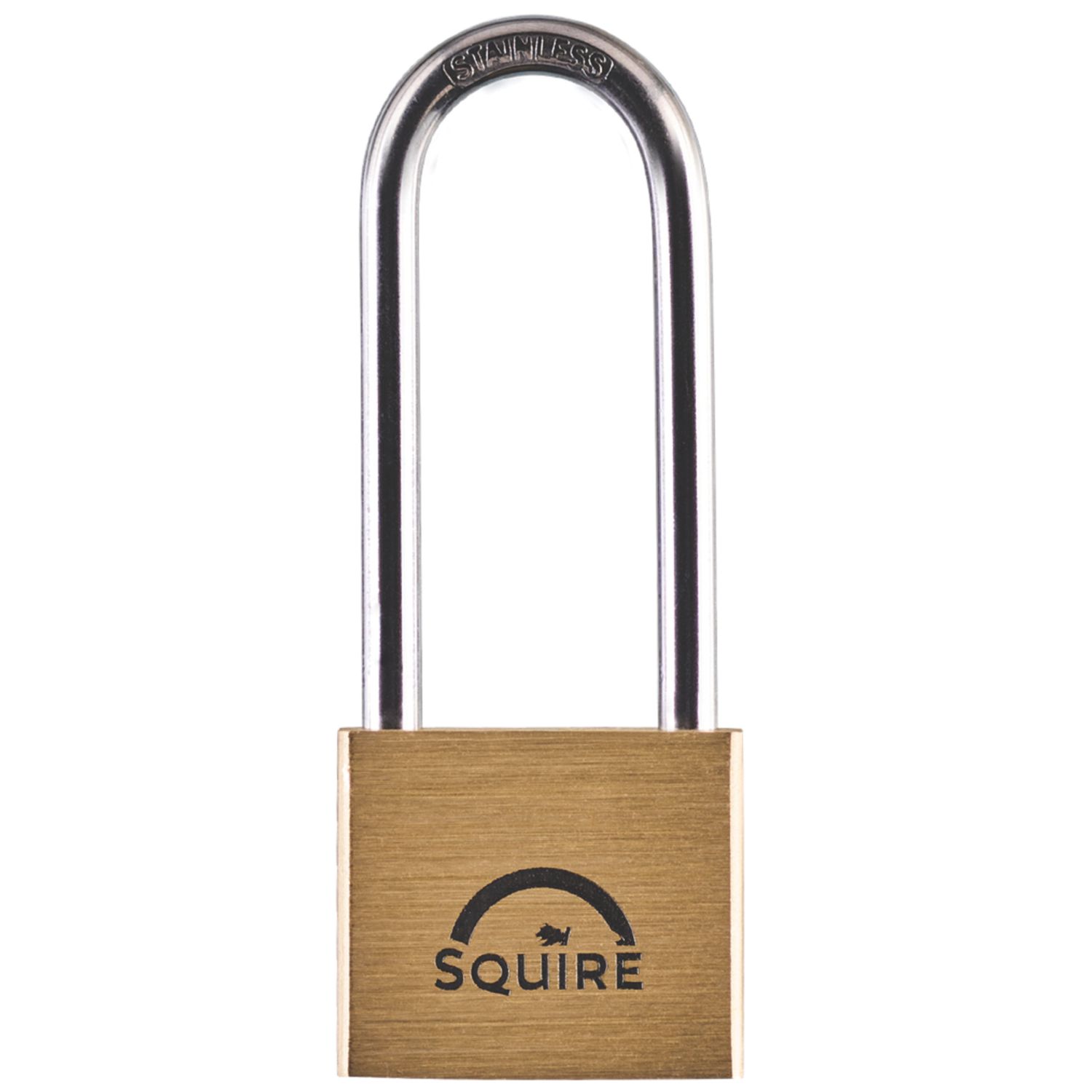 Squire LN4S/2.5 Brass All-Weather Long Shackle Marine Padlock 39.5mm (275PU)