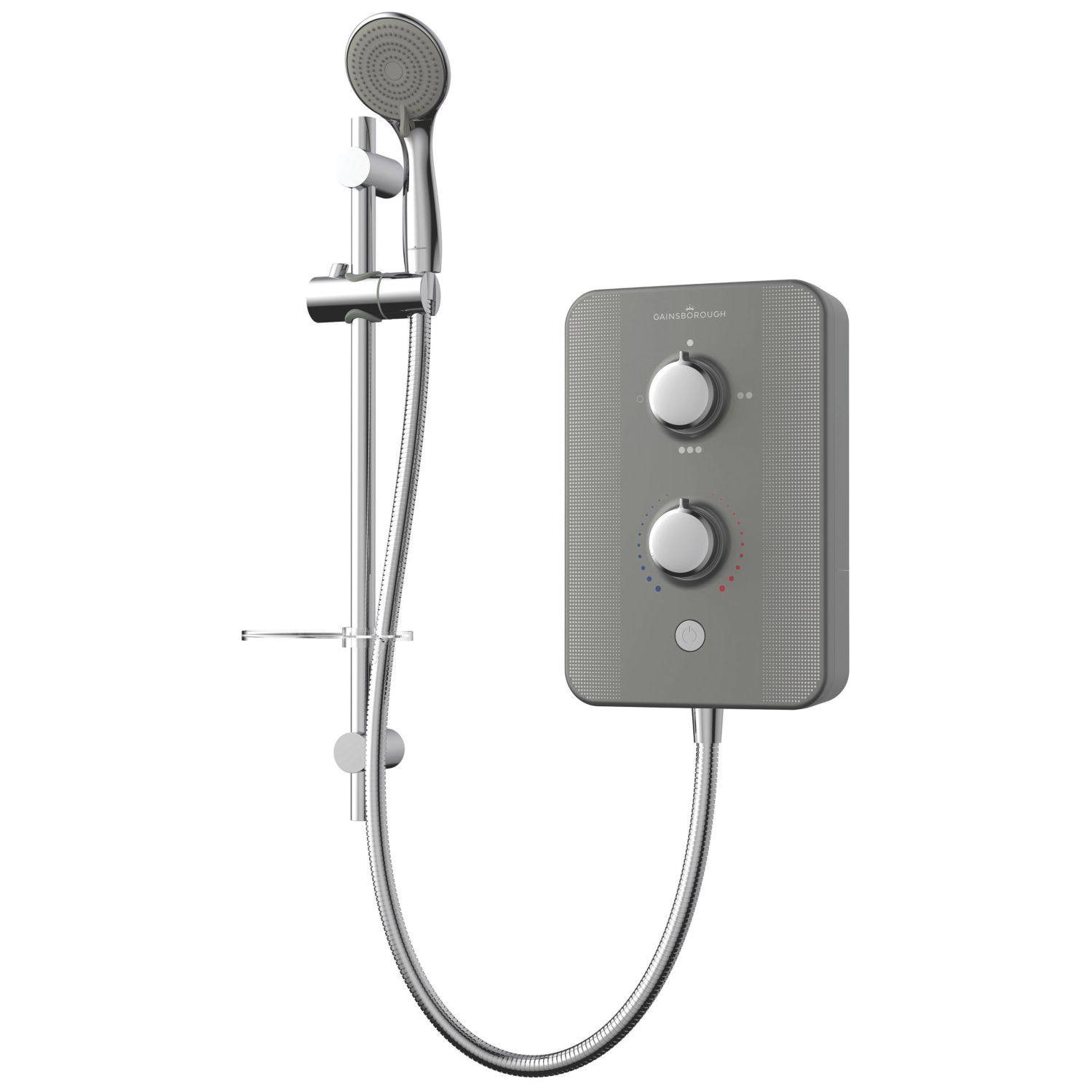 Gainsborough Slim Duo Titanium Grey 8.5kW Electric Shower (276JG)