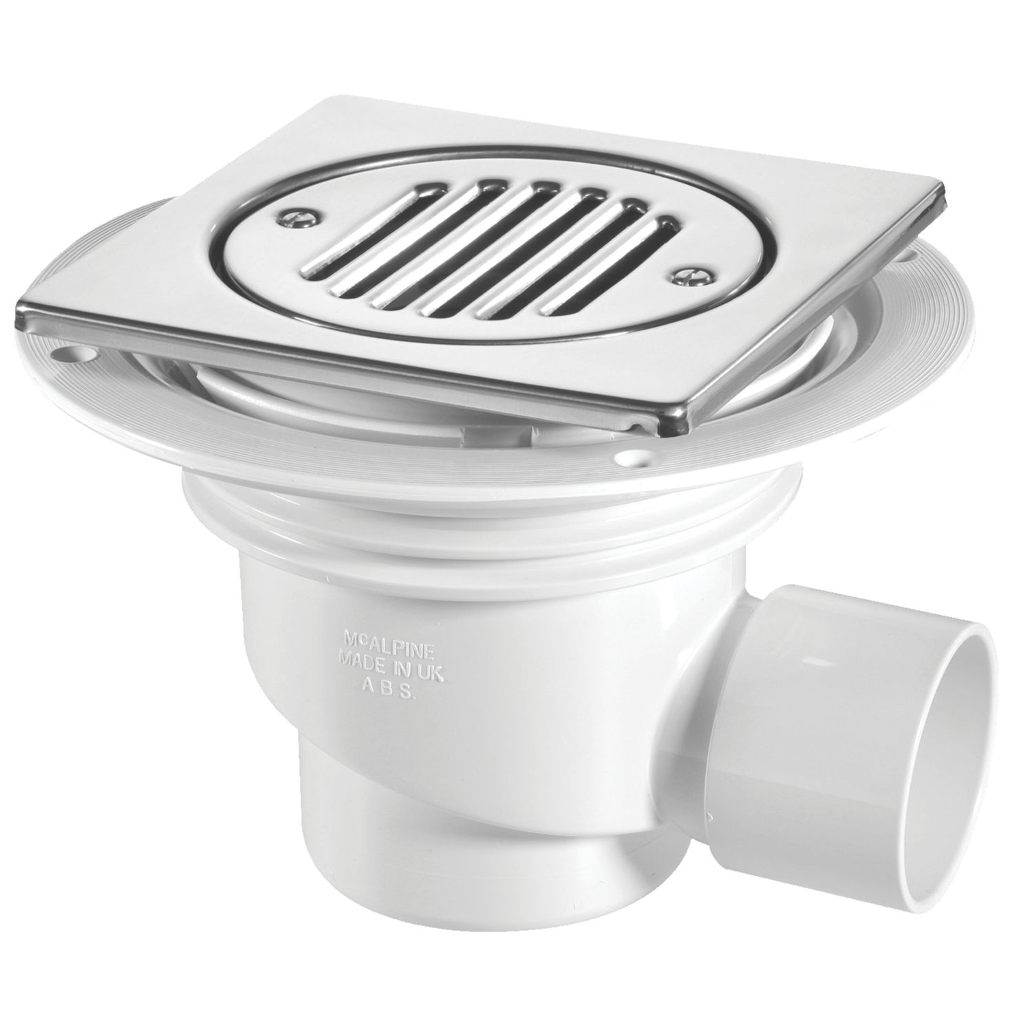 McAlpine TSG1SS Trapped Gully Polished Stainless Steel 75mm Water Seal (276JJ)