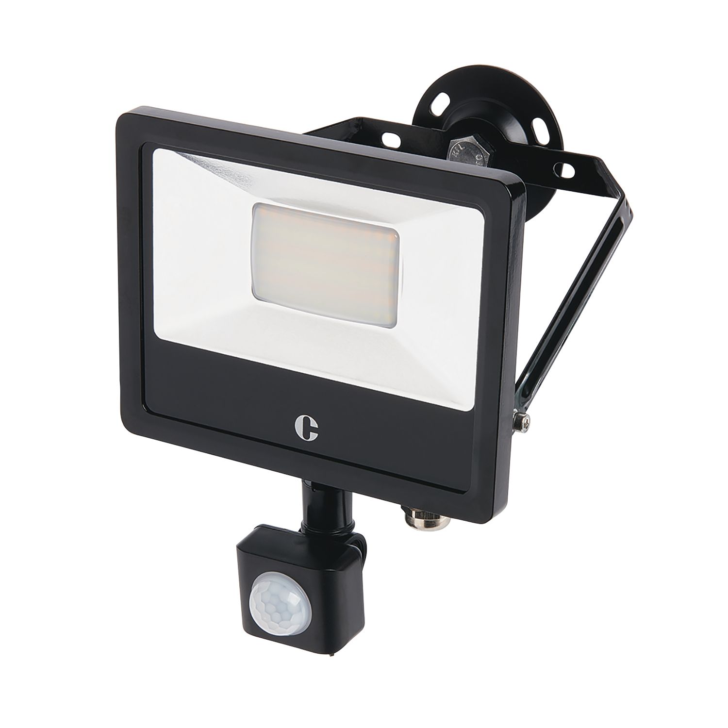 Collingwood Outdoor LED Floodlight With PIR Sensor Black 20W 2200 / 2400 / 2400lm (276KJ)