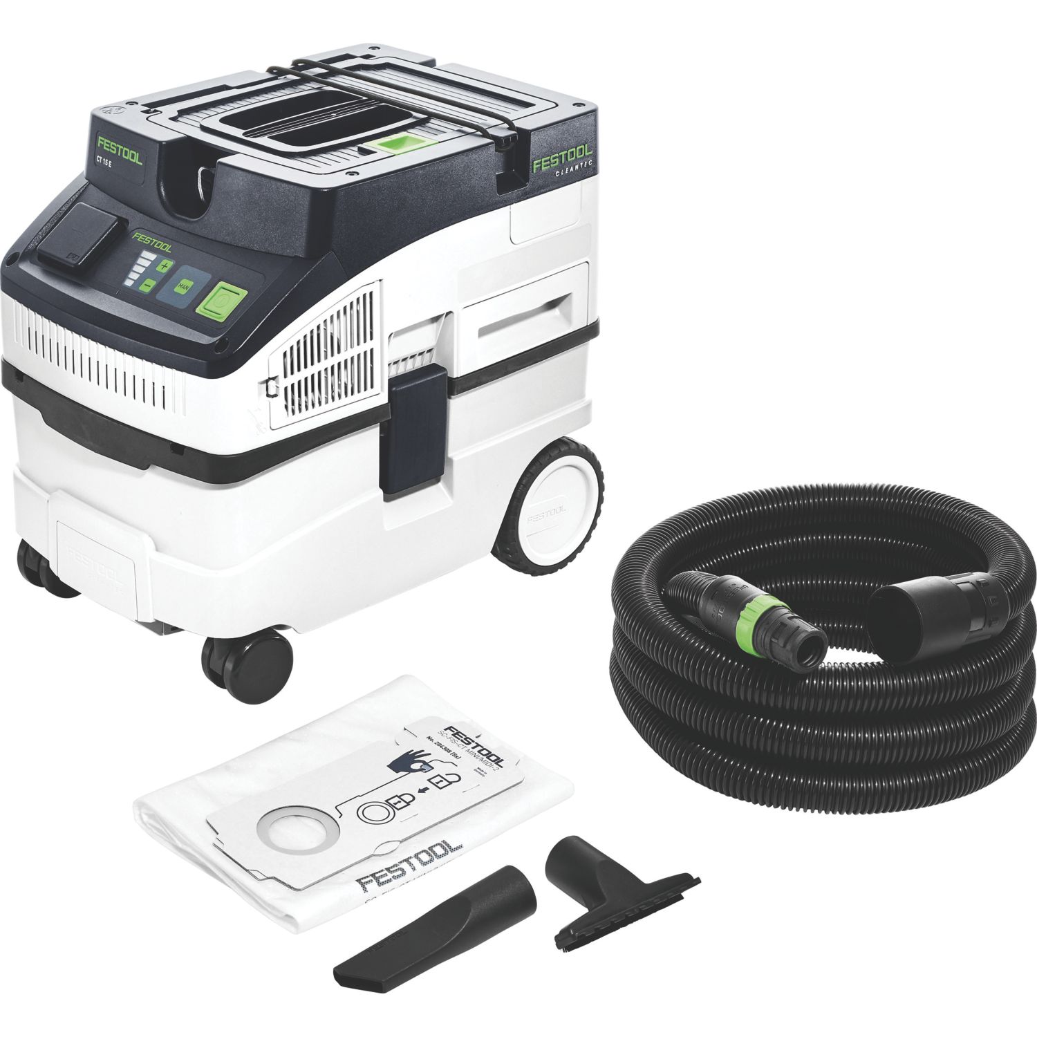 Festool CT 15 E Cleantec 62Ltr/sec Electric Mobile Dust Extractor 230V (278HN)