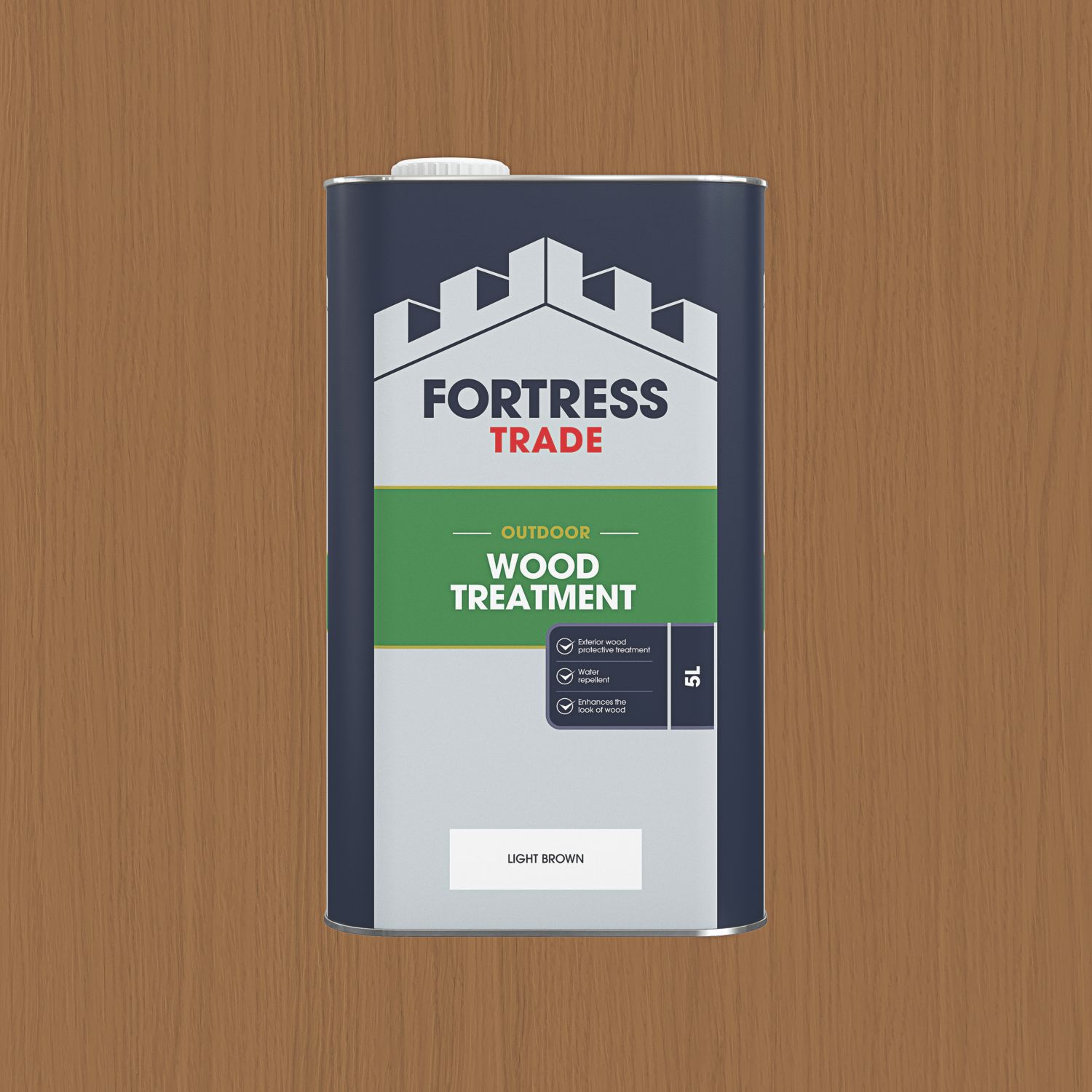 Fortress Trade 5Ltr Light Brown Wood Treatment (278PC)