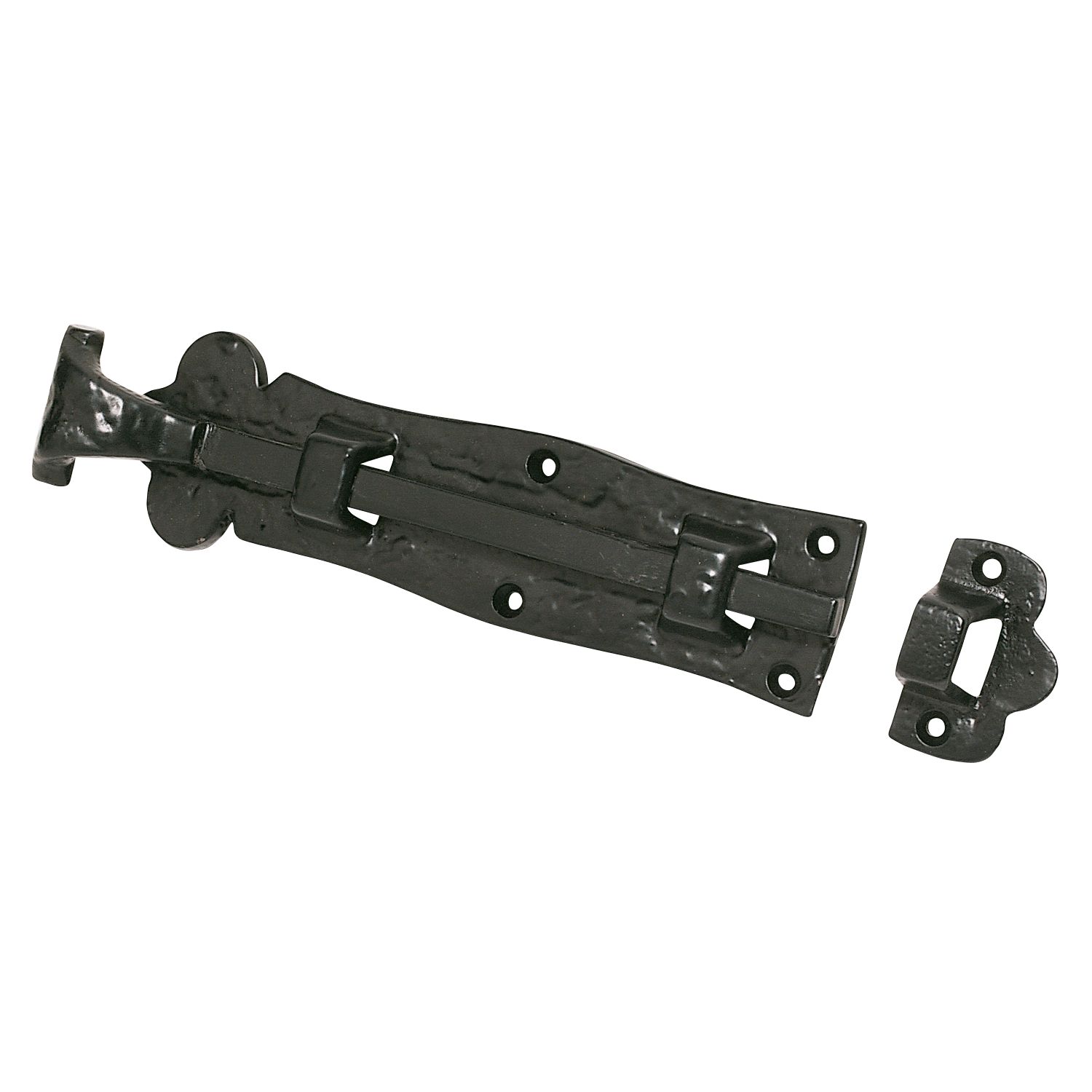 Antique Tower Bolt Black 200mm (28142)