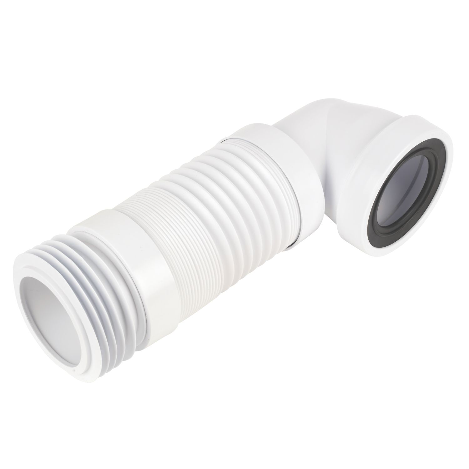 McAlpine Flexible 90° Angled Pan Connector White 340mm (28262)