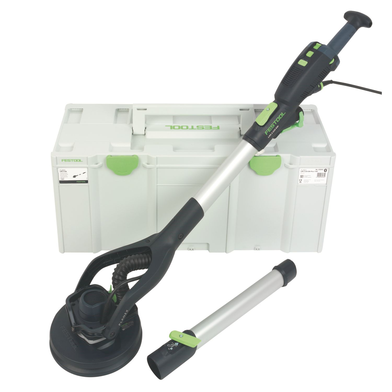 Festool LHS 2 225 EQI-Plus Planex 225mm Brushless Electric Long Reach Sander 110V (282PF)