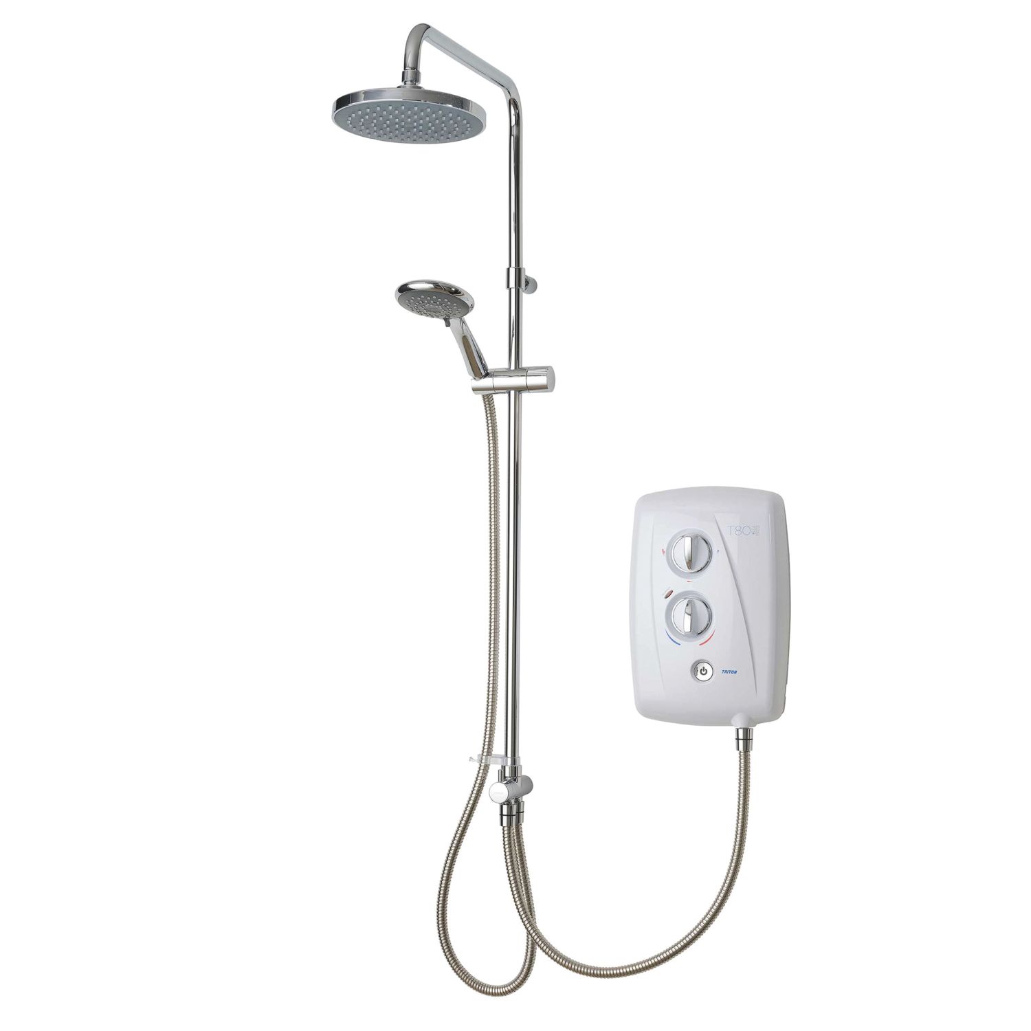 Triton T80 Easi-Fit+ DuElec White 10.5kW Electric Shower with Diverter (283KH)