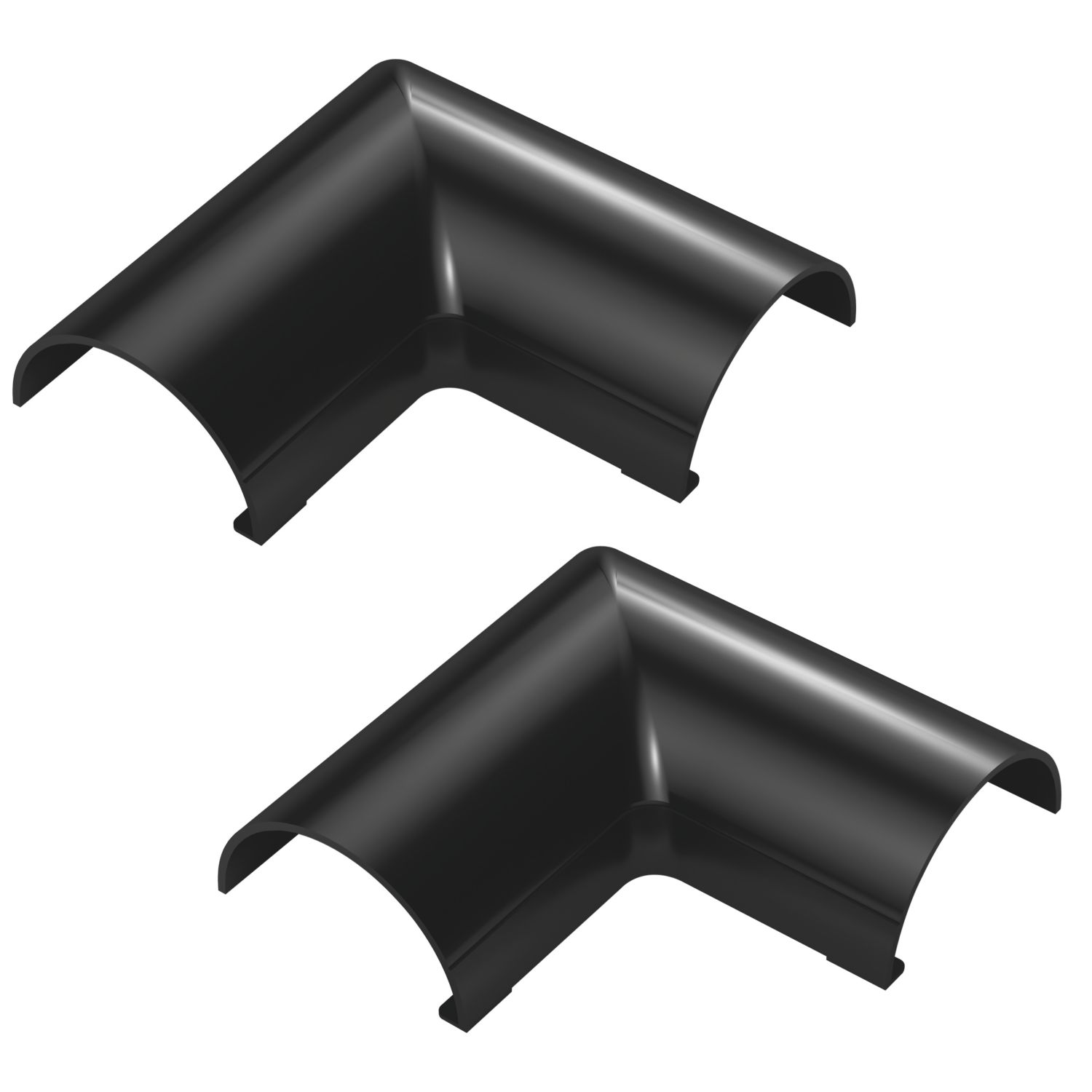 D-Line Mini Trunking Flat Bends 30mm x 15mm 2 Pack (283RA)