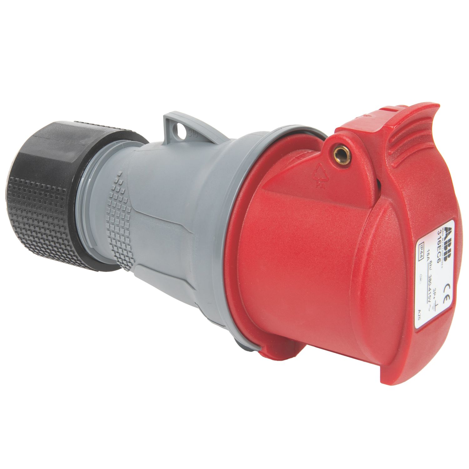 Amphenol 16A 3P+E Straight Connector 415V (2844X)