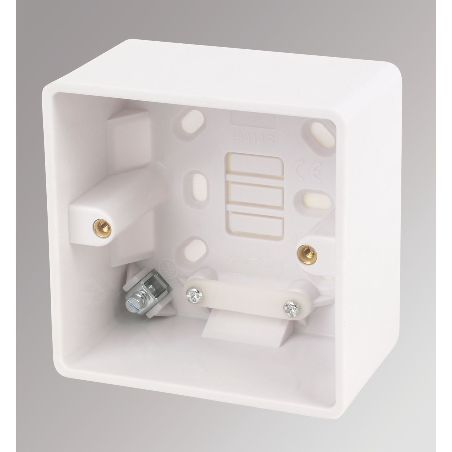 LAP 1-Gang Surface Pattress Back Box 46mm (28489)