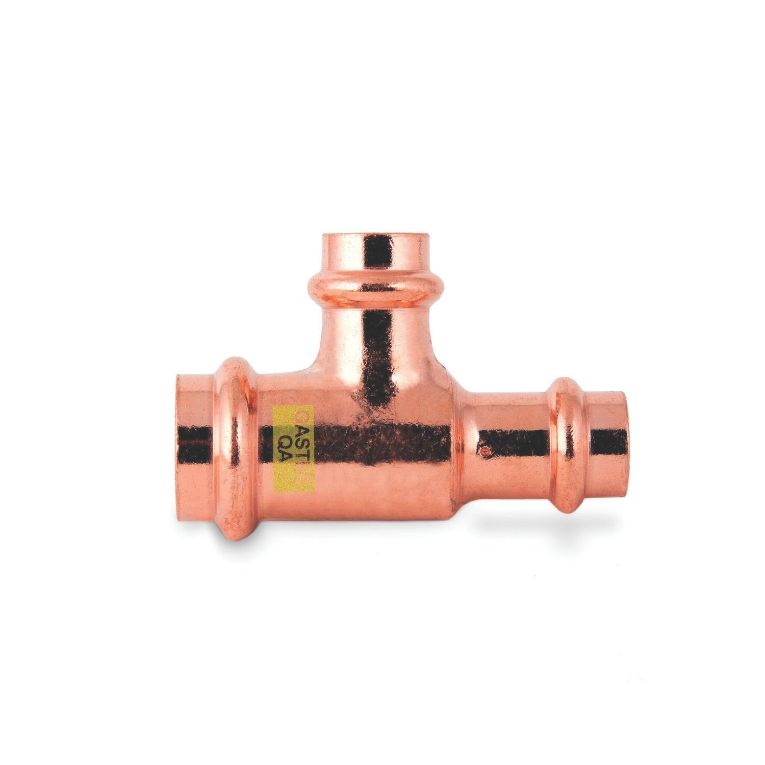 Instantor Copper Press-Fit Reducing Gas Tee 3/4" x 1/2" x 3/4" (284CE)