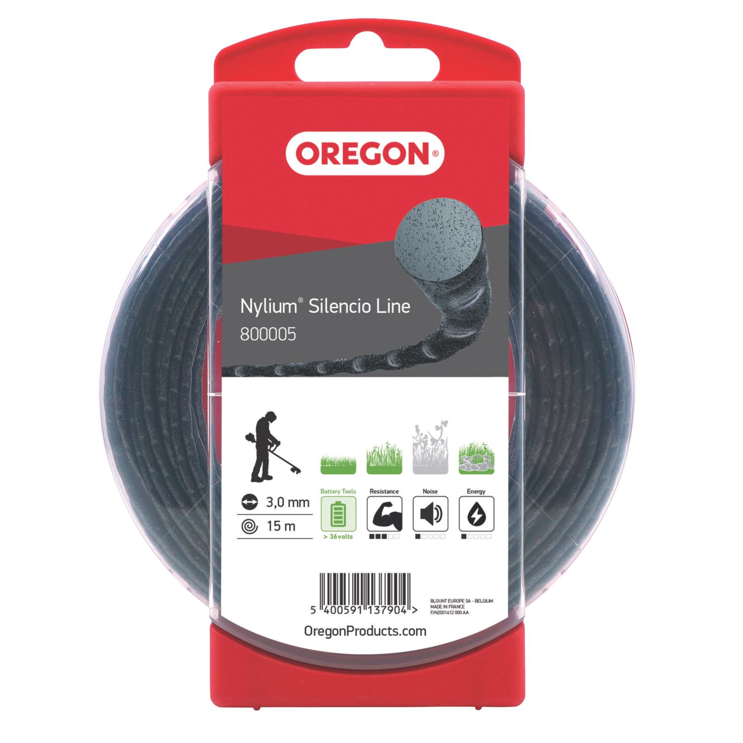 Oregon Nylium Silencio Trimmer Line 3mm x 15m (284JP)