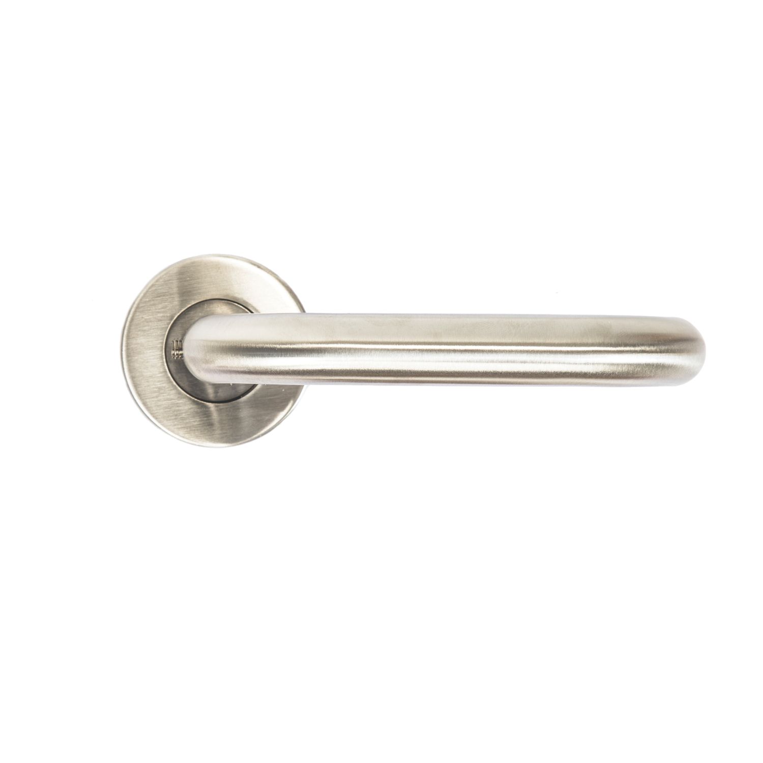 Dorma Pure 8100 Lever on Rose Door Handles Pair Satin Aluminium (2855P)