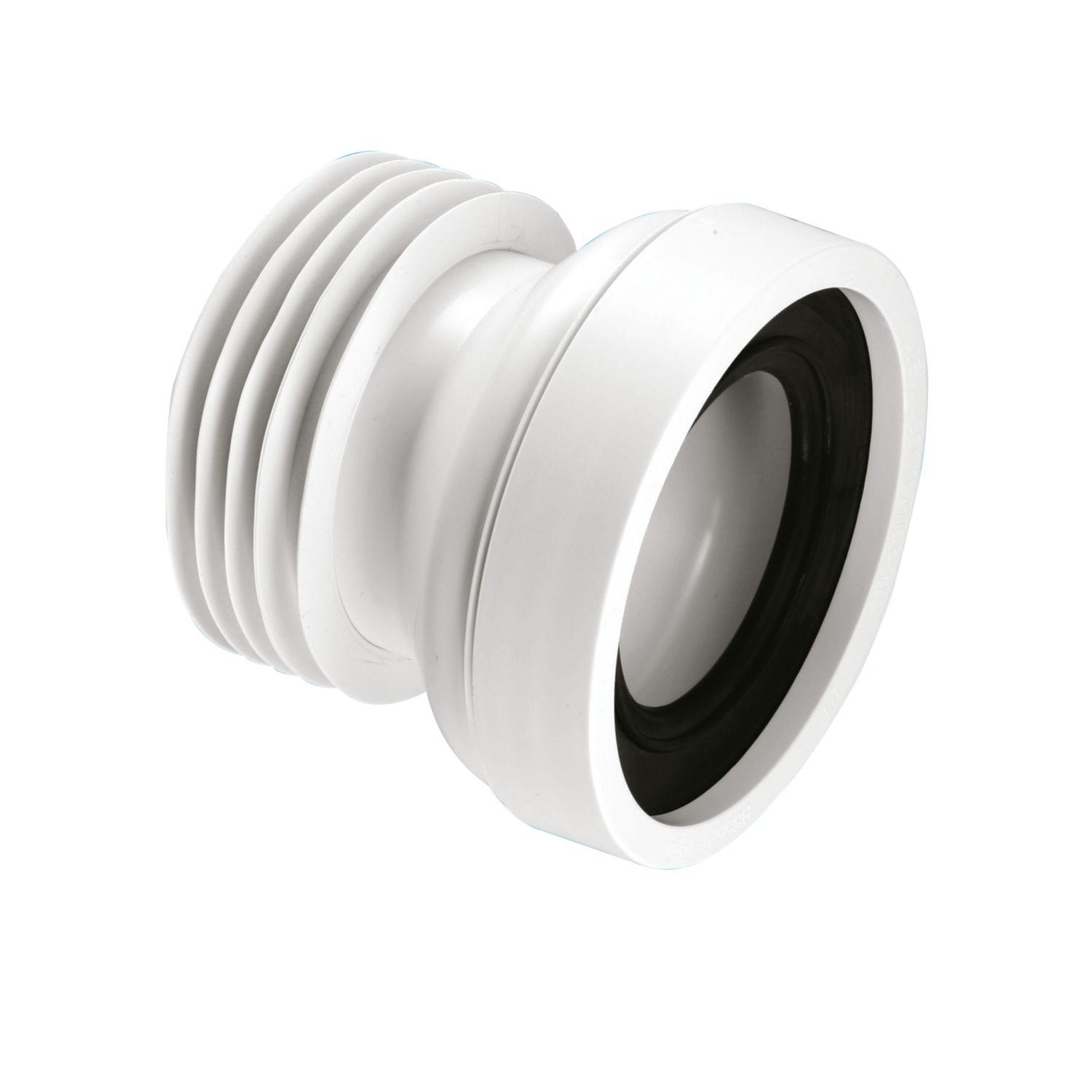 McAlpine Rigid Straight WC Pan Connector White 120mm (2866P)