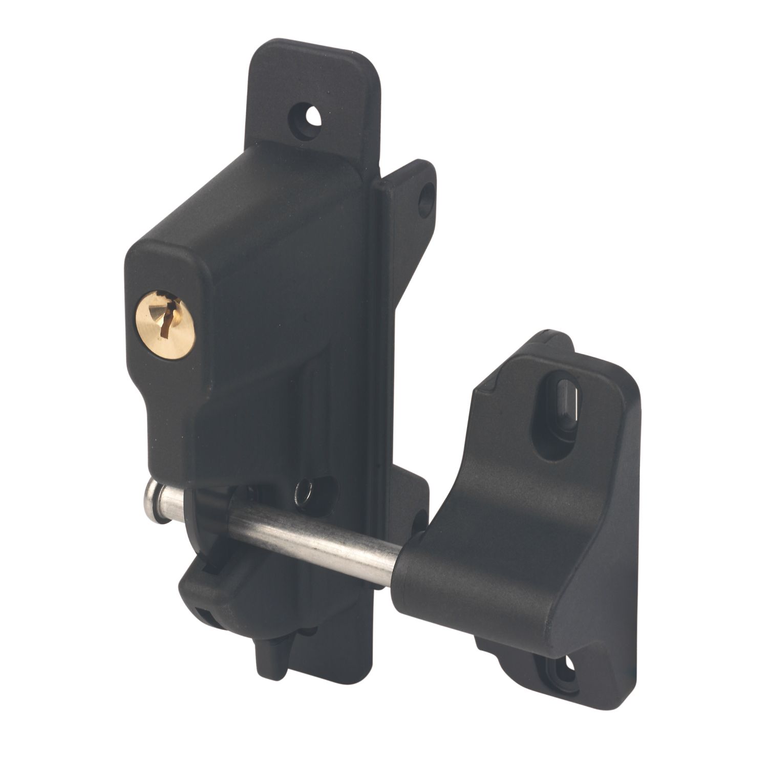 GateMate Single Locking Gravity Latch Black 140mm (286YV)