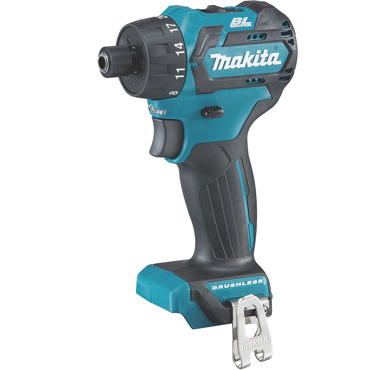Makita DF032DZ 12V Li-Ion CXT Brushless Cordless 1/4'' Hex Chuck Drill Driver - Bare (288FG)