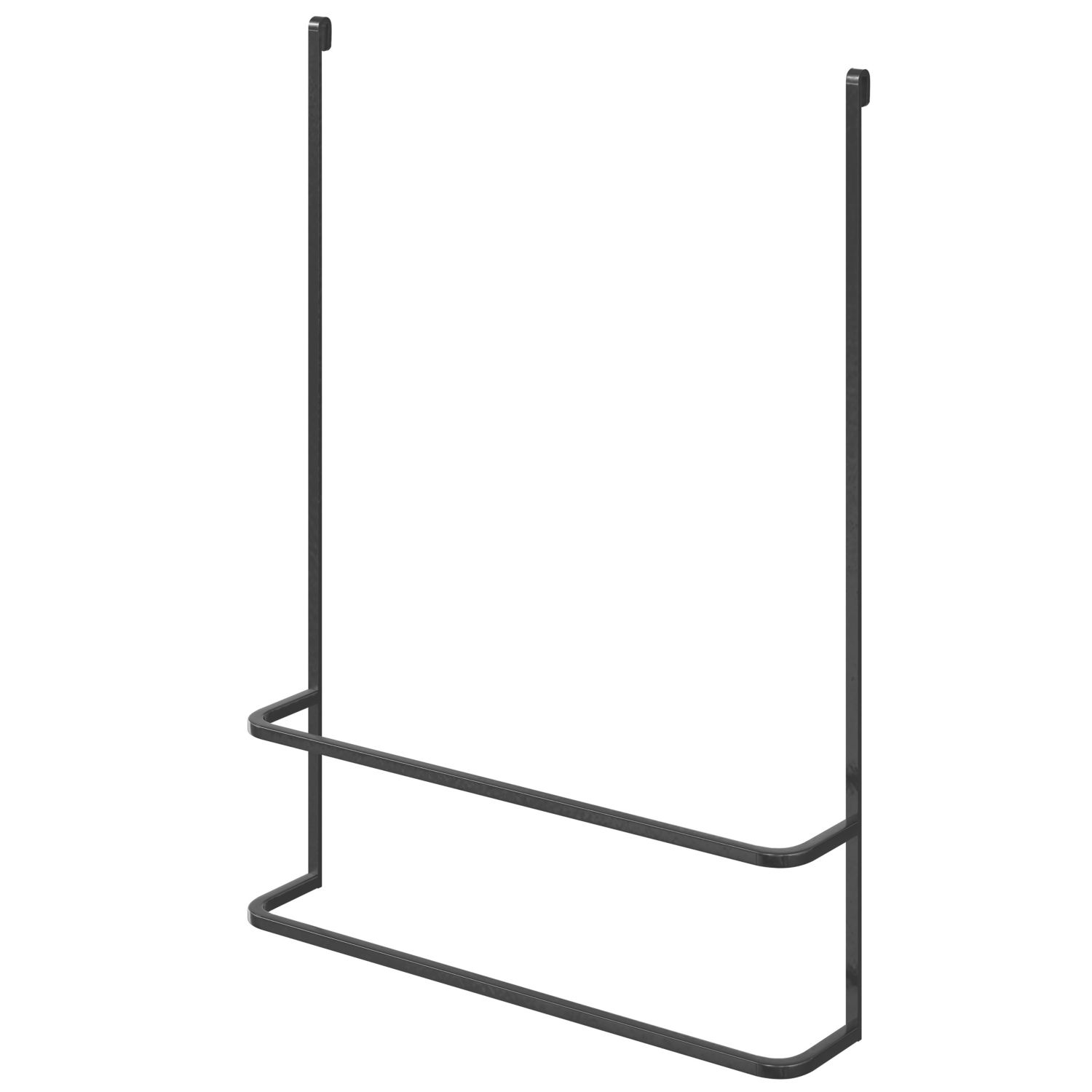Elland Hanging Towel Rail Black 600mm x 122mm x 810mm (288PE)