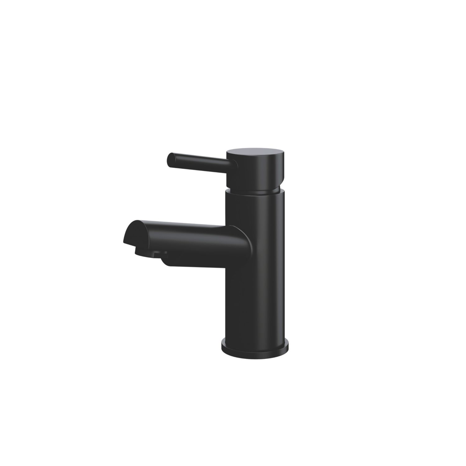 ETAL Juke Matt Black 150mm Cloakroom Lever Mono Basin Mixer Tap (289YU)