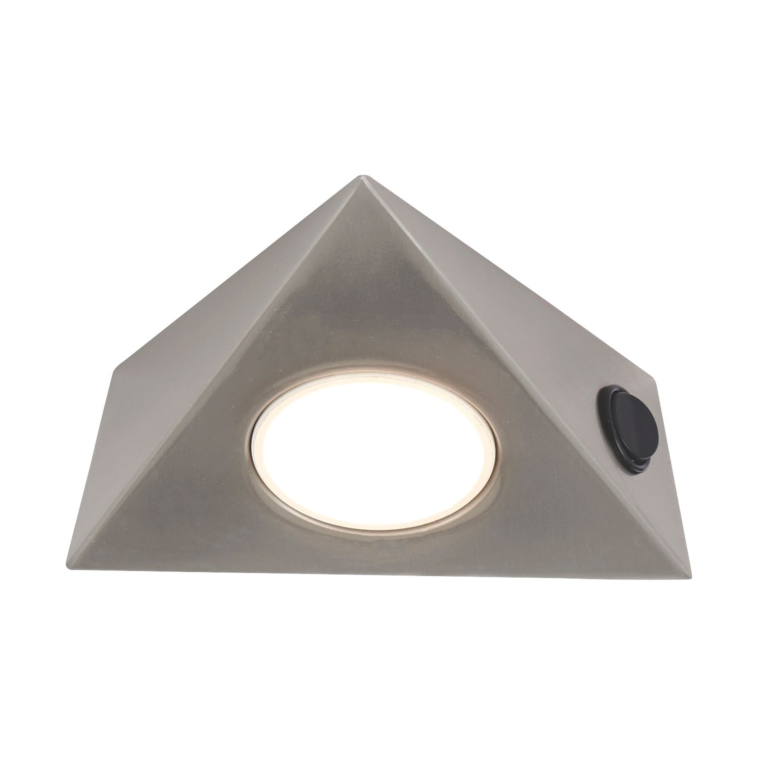 LAP Triangular LED CCT Cabinet Downlight Satin Nickel 5W 400lm (2906X)