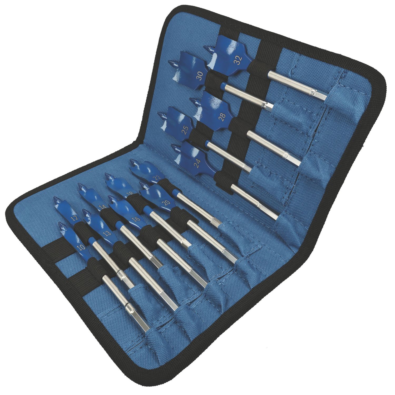 Bosch Expert Self Cut Speed Hex Shank Flat Wood Spade Drill Bit Set 13 Pieces (290AK)