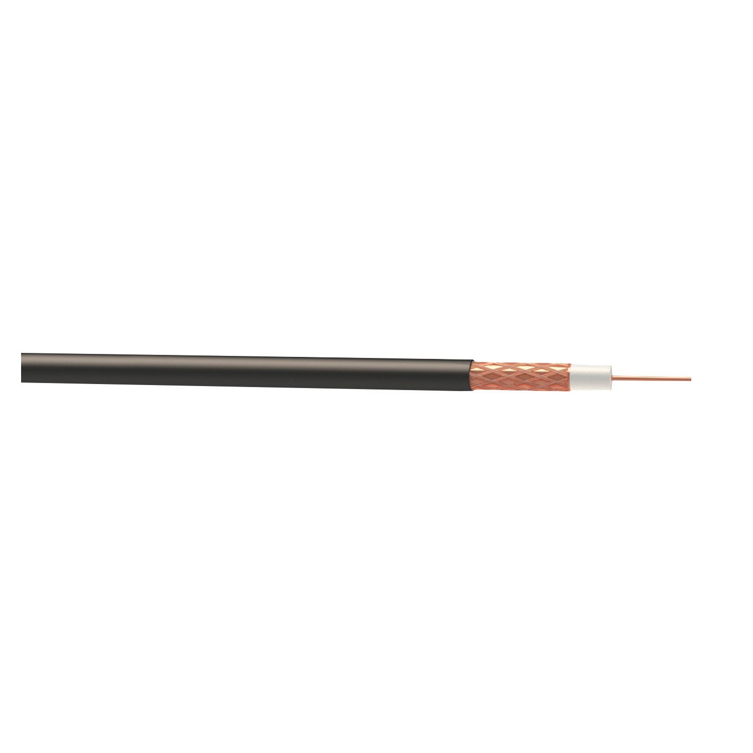 Time GT100 Black 1-Core Round Coaxial Cable 100m Drum (290JY)