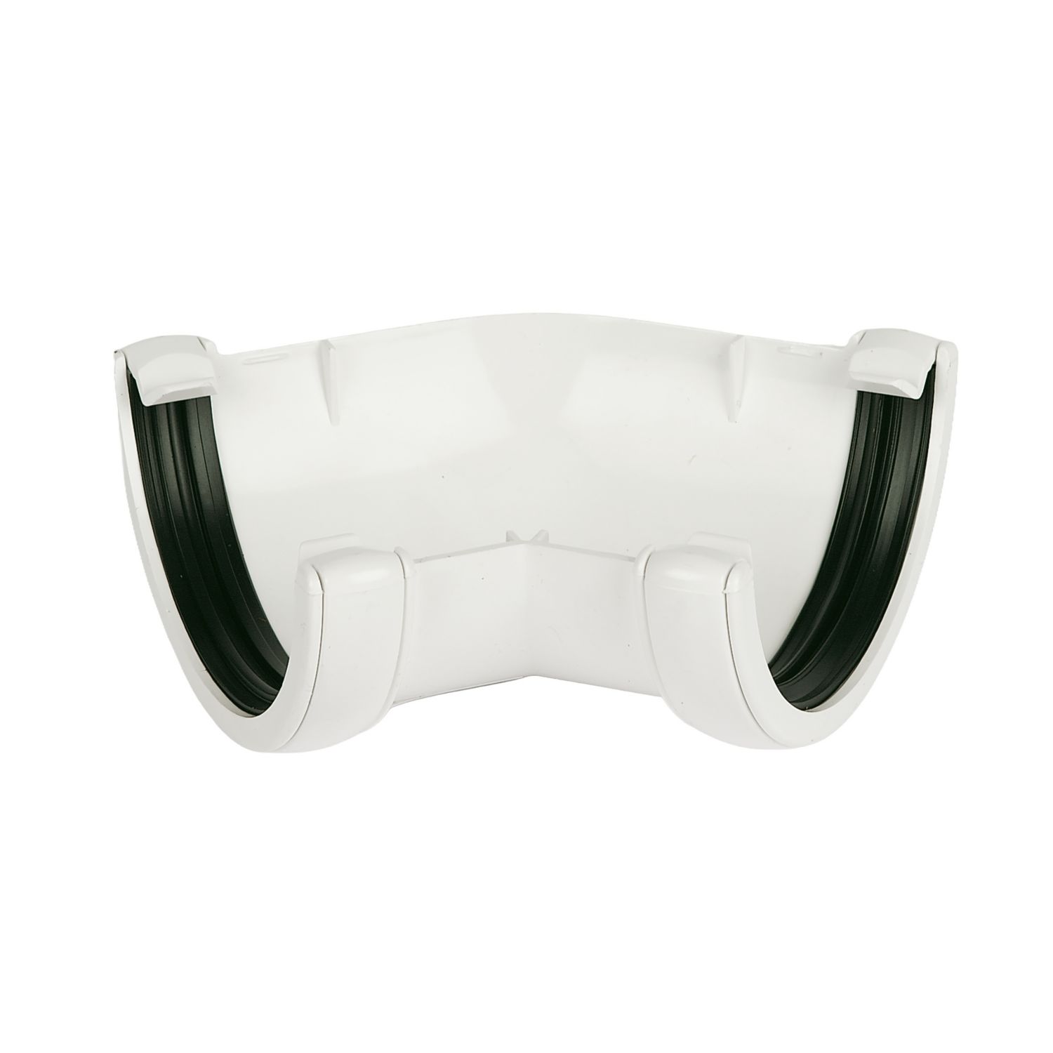 FloPlast uPVC 135° Half Round Gutter Angle White 112mm (29126)