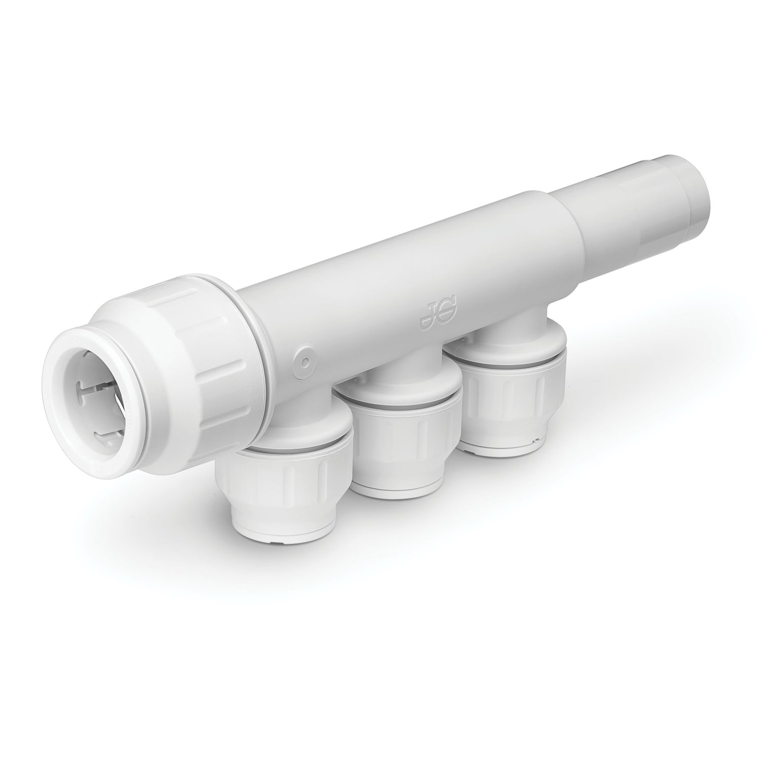 JG Speedfit PEM582215BWP Plastic Push-Fit Reducing 3 Port Plumbing Manifold 22mm x 15mm (291TA)