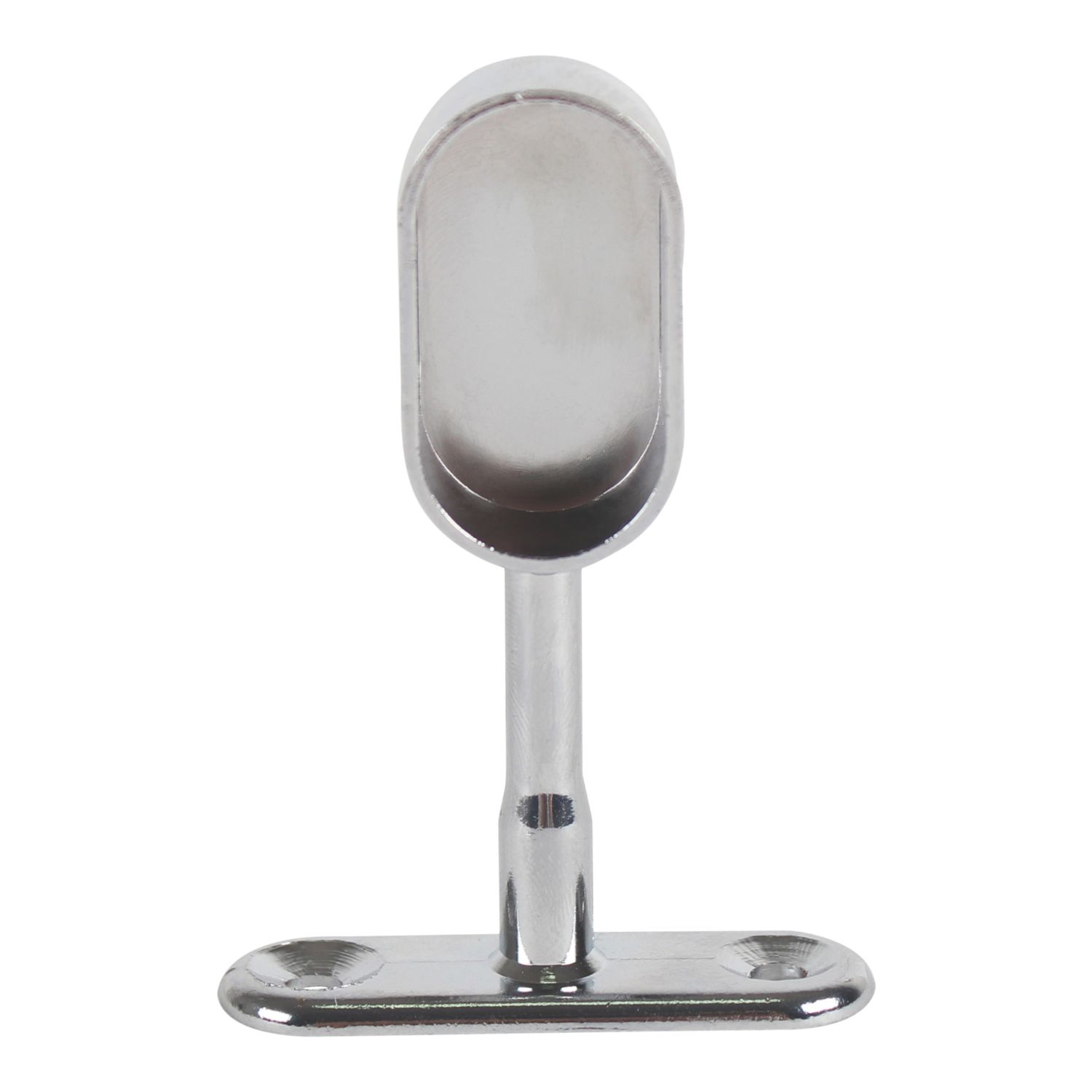 Essentials Oval Rail End Brackets Polished Chrome 30mm 2 Pack (291VE)