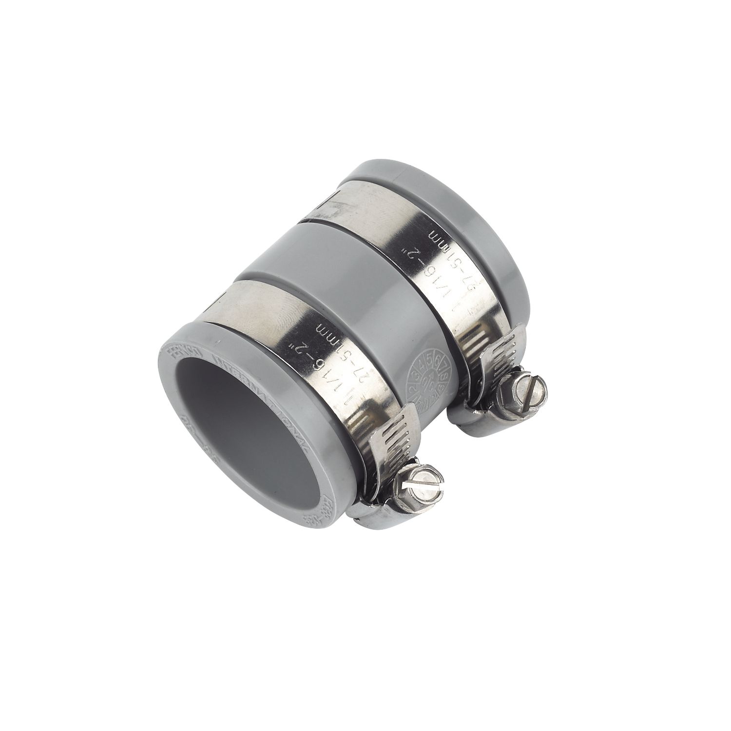 FloPlast WF07 Flexi Waste Straight Coupling Grey 30-38mm x (29220)