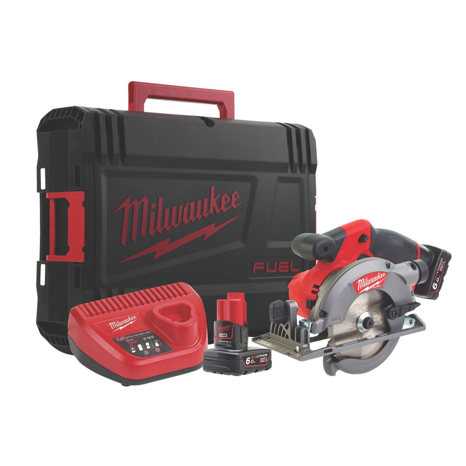 Milwaukee M12 CCS44-602X FUEL 140mm 12V 2 x 6.0Ah Li-Ion RedLithium Brushless Cordless Circular Saw (292HF)