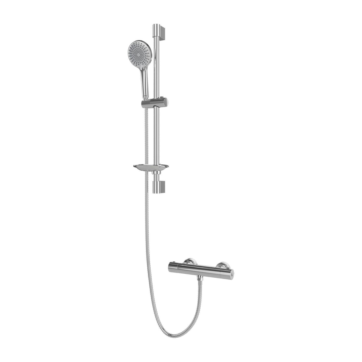 Gainsborough Cool Touch HP Rear-Fed Exposed Chrome Thermostatic Mixer Shower (292HY)