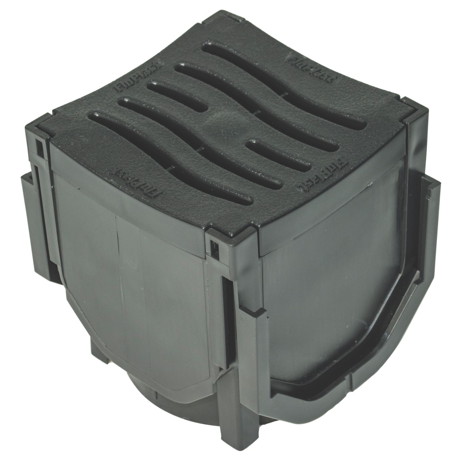 FloPlast FloDrain Corner Unit Black 120mm (29314)
