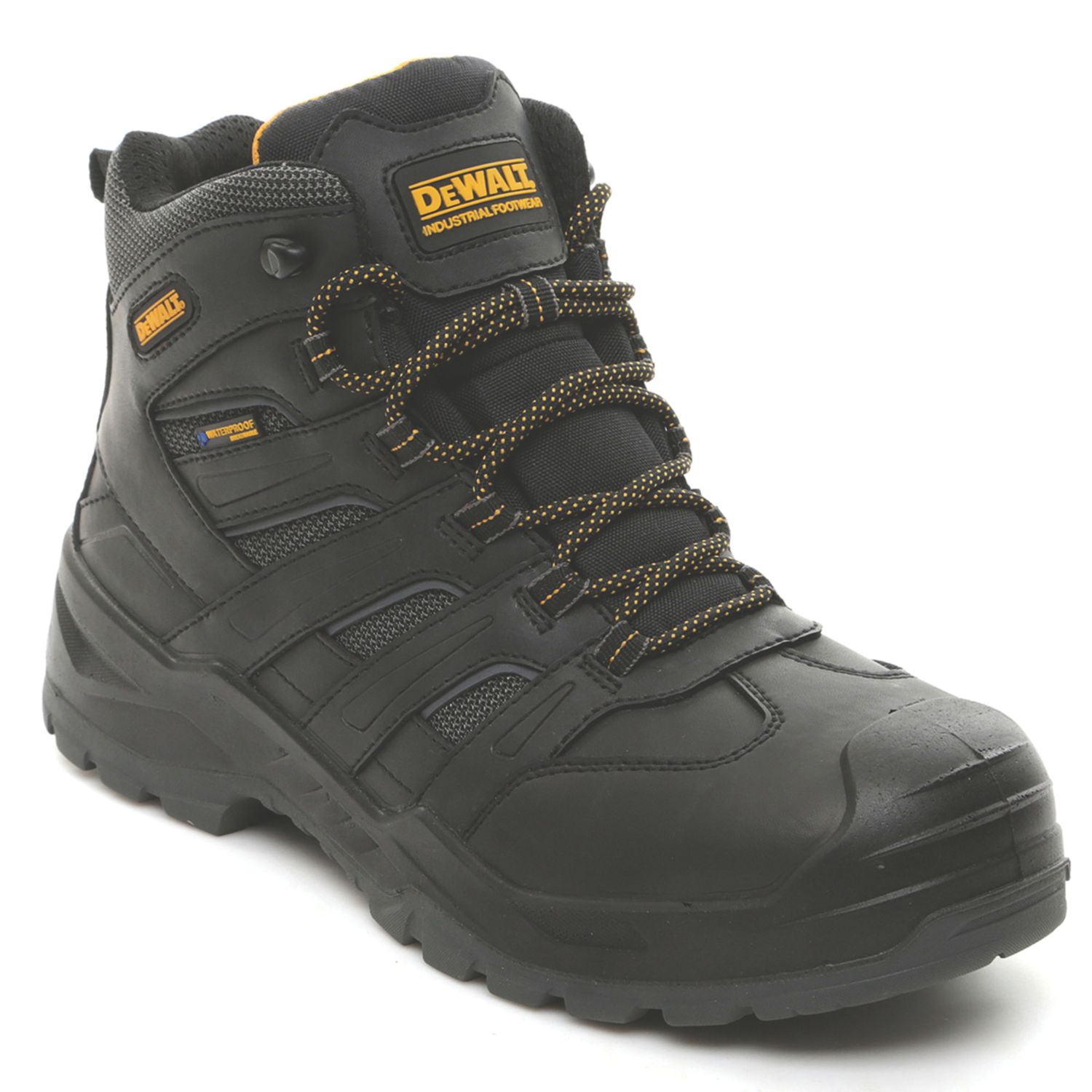 DEWALT Murray Size 10 Black Waterproof Steel Toe Cap Safety Boots (293HW)