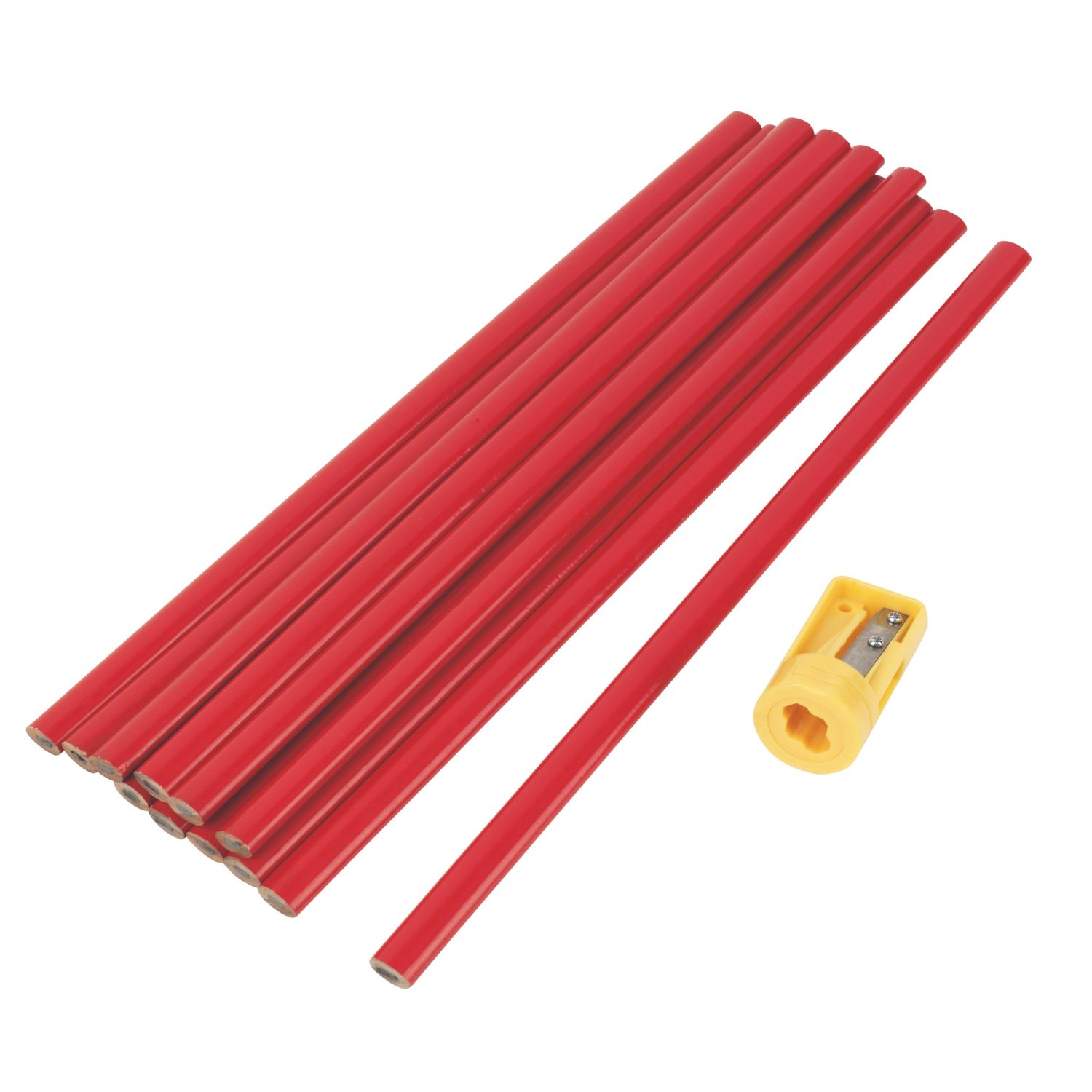 Essentials 300mm Carpenters Pencils HB 12 Pack (2950V)