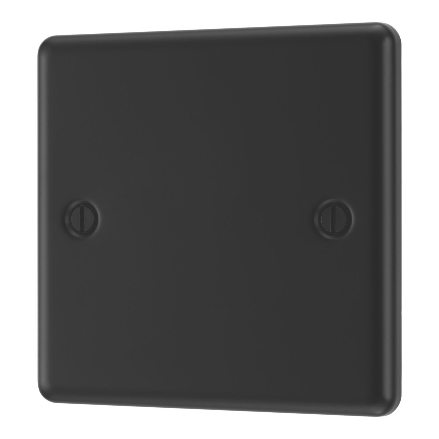 LAP 1-Gang Blanking Plate Matt Black (296PN)