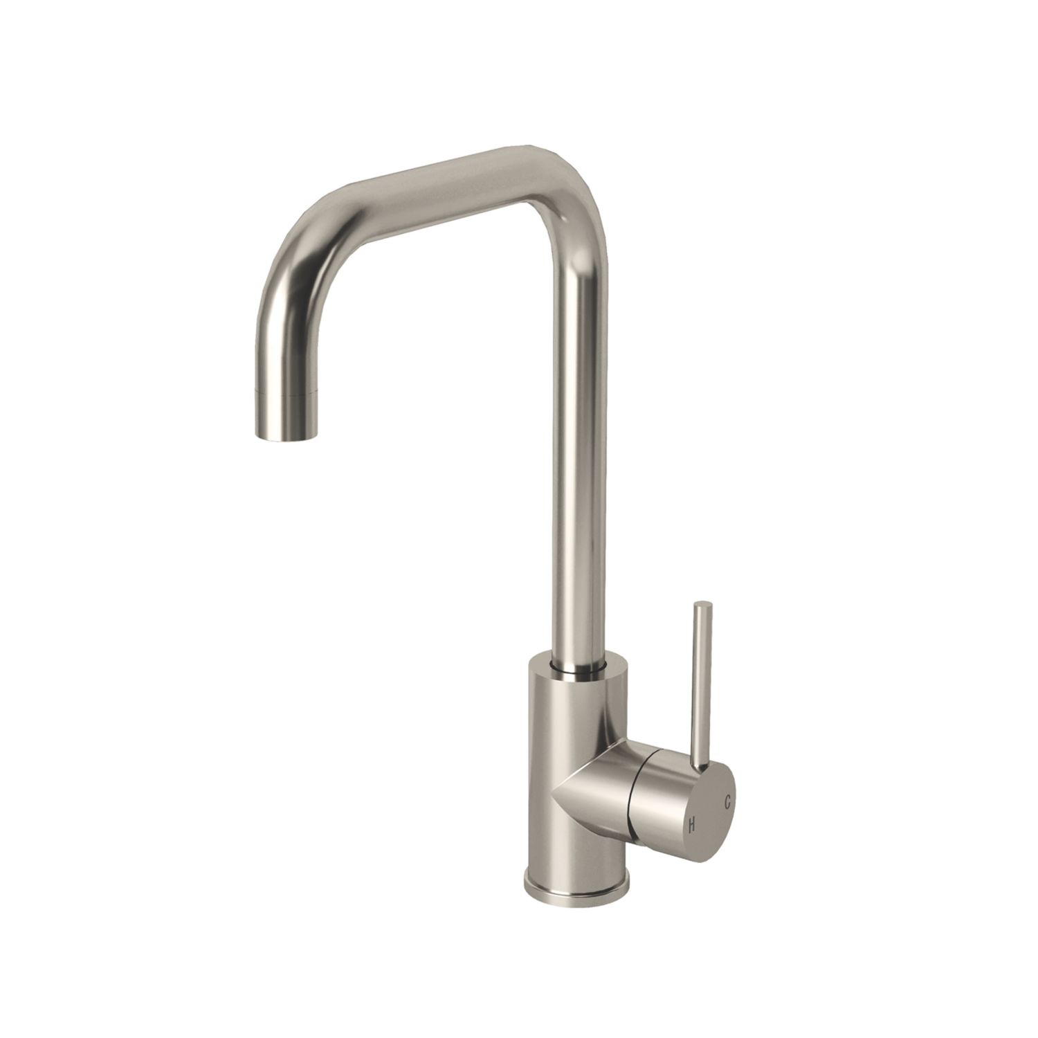ETAL Forma Single Lever Kitchen Mixer Tap Brushed Steel Finish (297AF)
