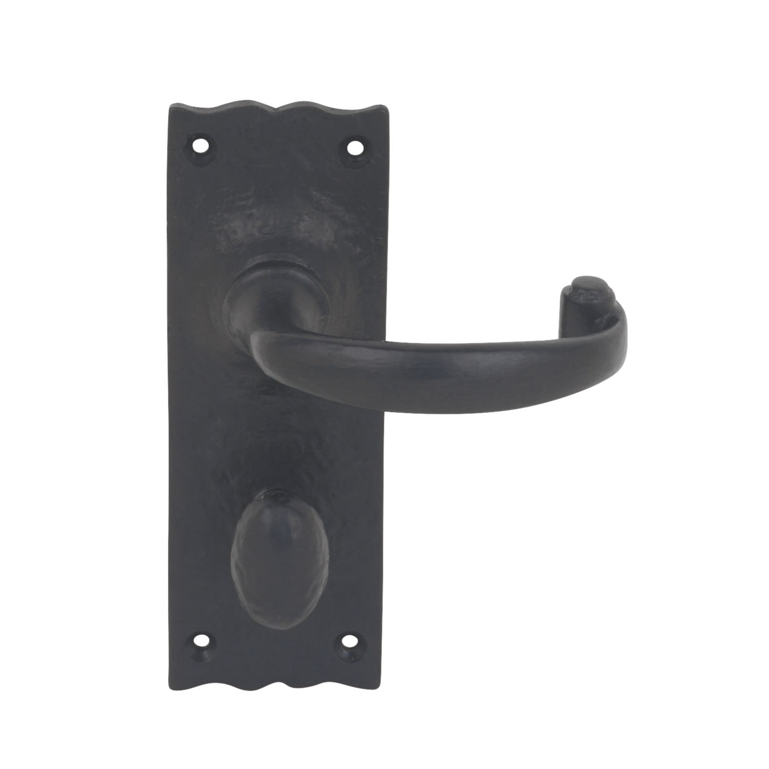 Smith & Locke Regal LoB WC Door Handles Pair Antique Black (2981H)