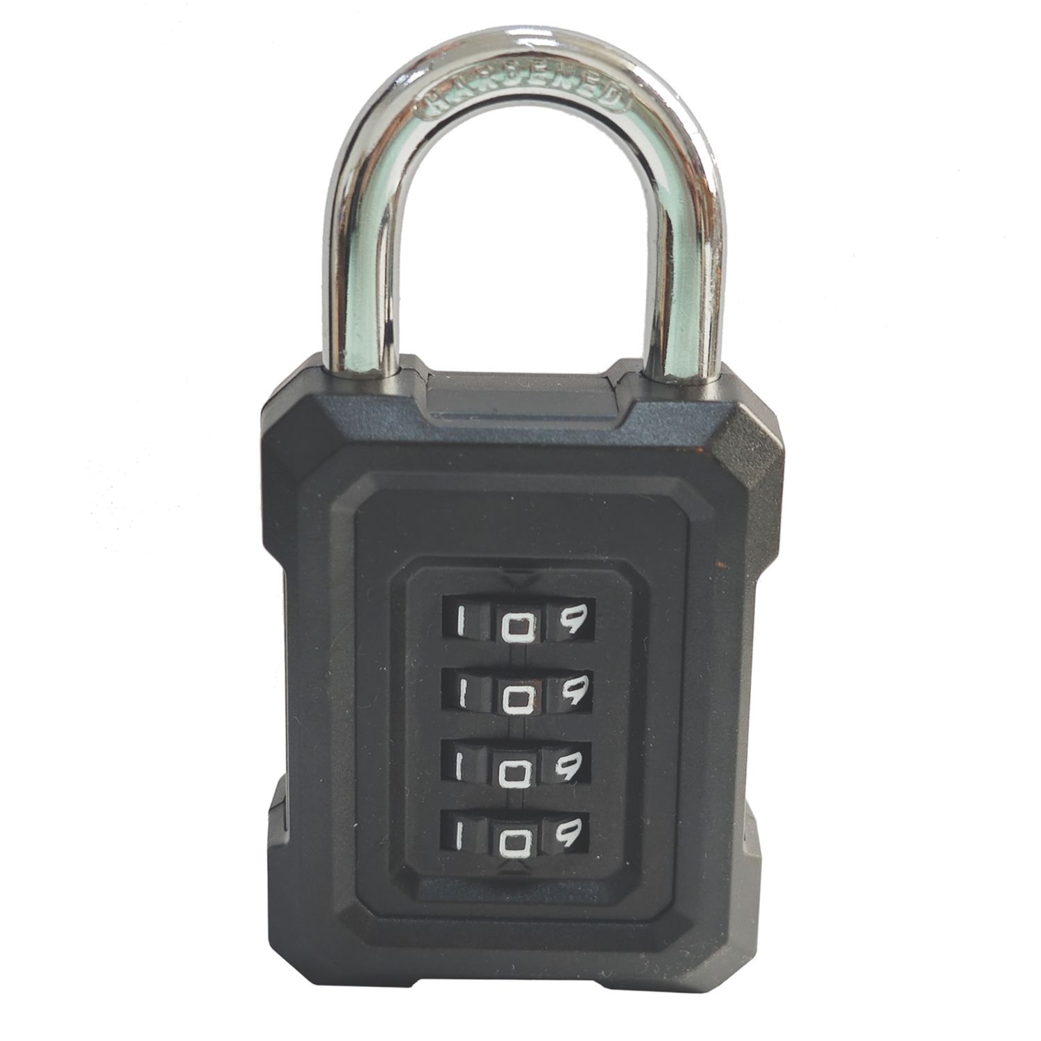 Smith & Locke Closed Shackle Combination Padlock Black 50mm (298YN)