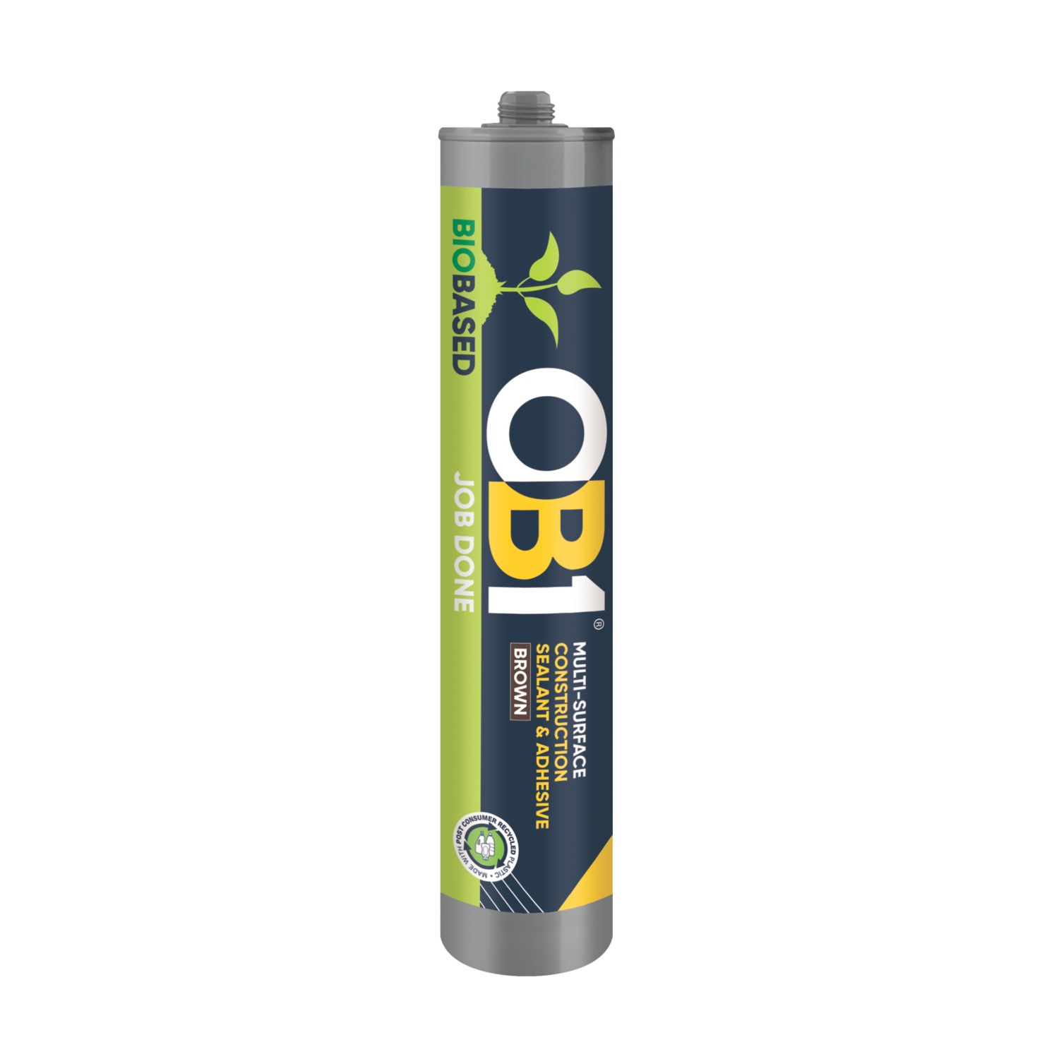 OB1 Bio-Based Multi-Surface Sealant & Adhesive Brown 290ml (299KU)