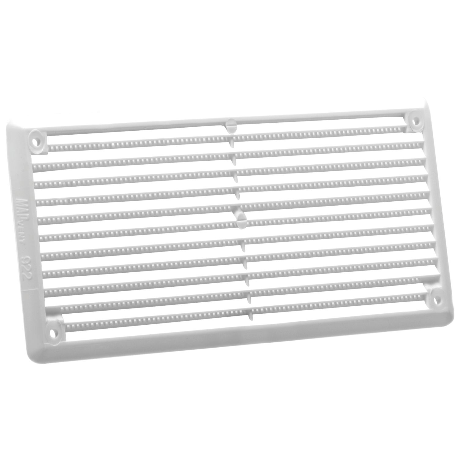 Map Vent Fixed Louvre with Flyscreen Vent White 152mm x 76mm (300HY)