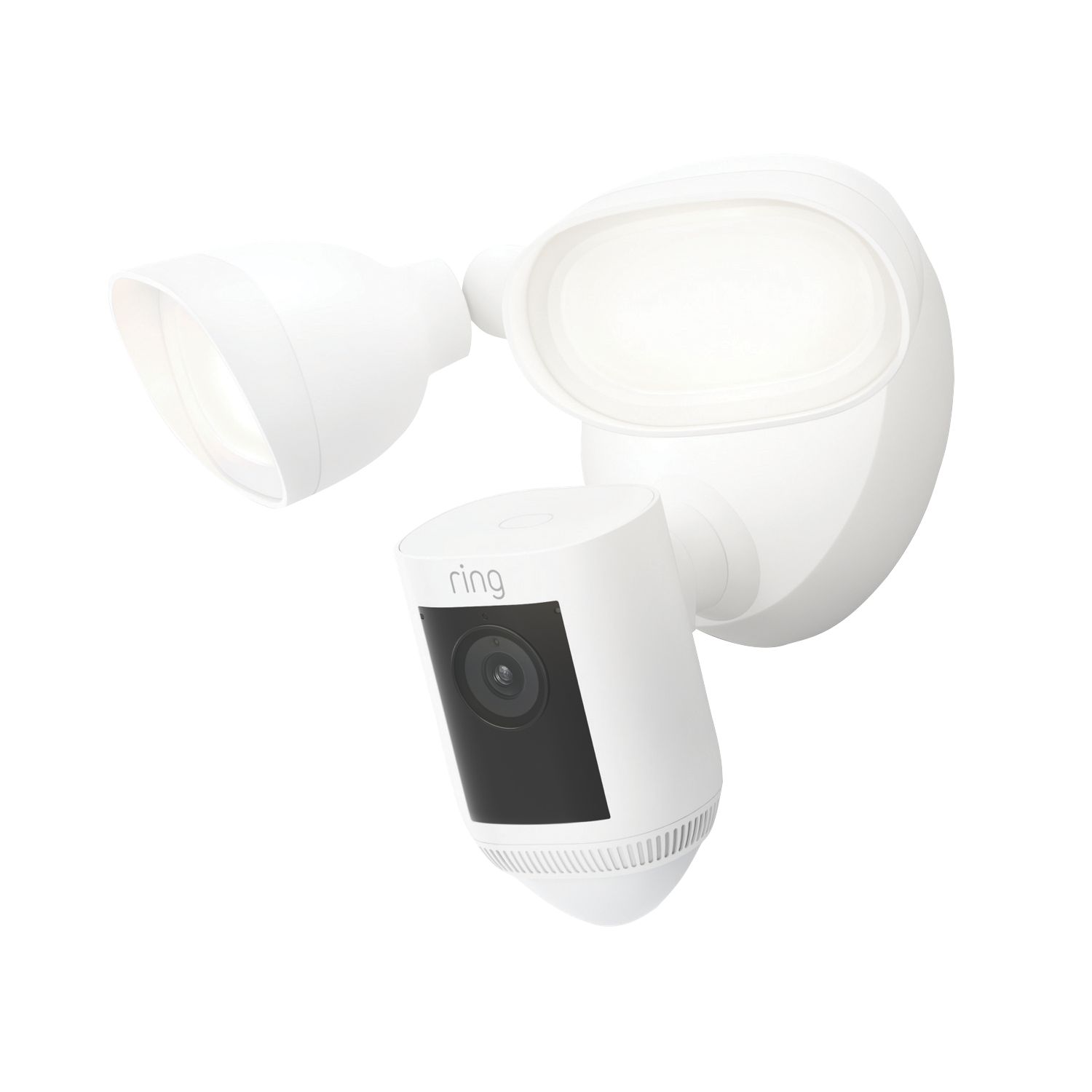 Ring Cam Pro 8SF1E1-WEU0 White Wired 2K Outdoor Smart Camera with Floodlight & PIR Sensor (303RJ)