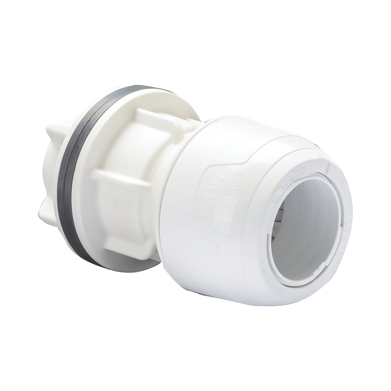 Hep2O Plastic Push-Fit Keyless Tank Connector 22mm (304RE)