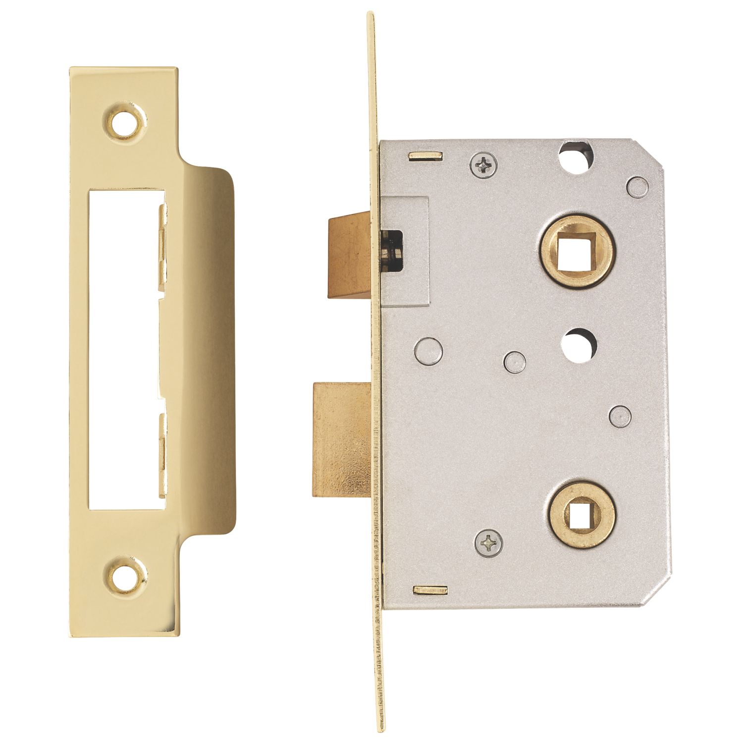 ERA Brass Bathroom Lock 64mm Case - 44mm Backset (30529)